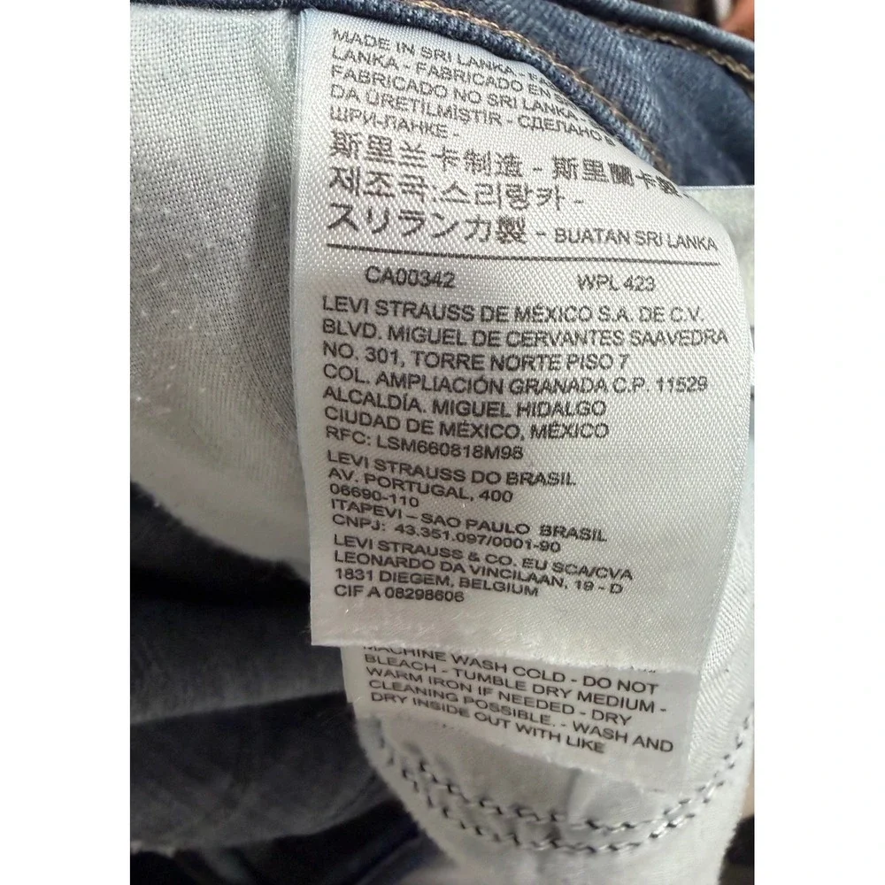 Levis Classic Bootcut Jeans Womens 20W Dark Wash Indigo Denim Plus Size Mid Rise